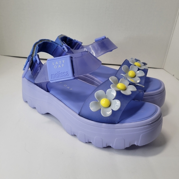 Lazy Oaf x Melissa Blue Kick Off Sandals - Picture 3 of 13